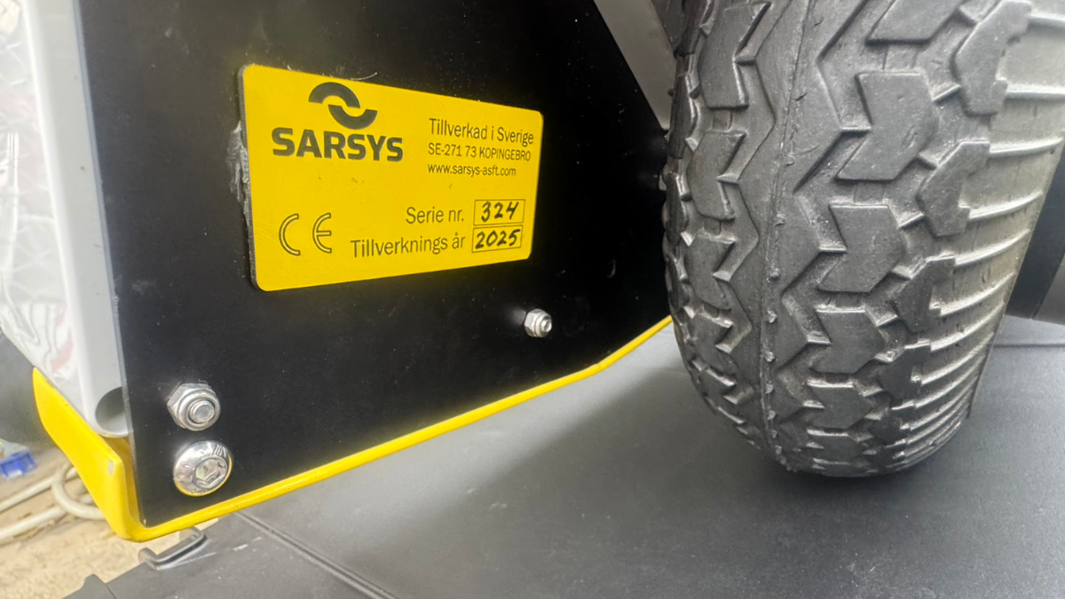 T2GO skiddometer measuring wheel