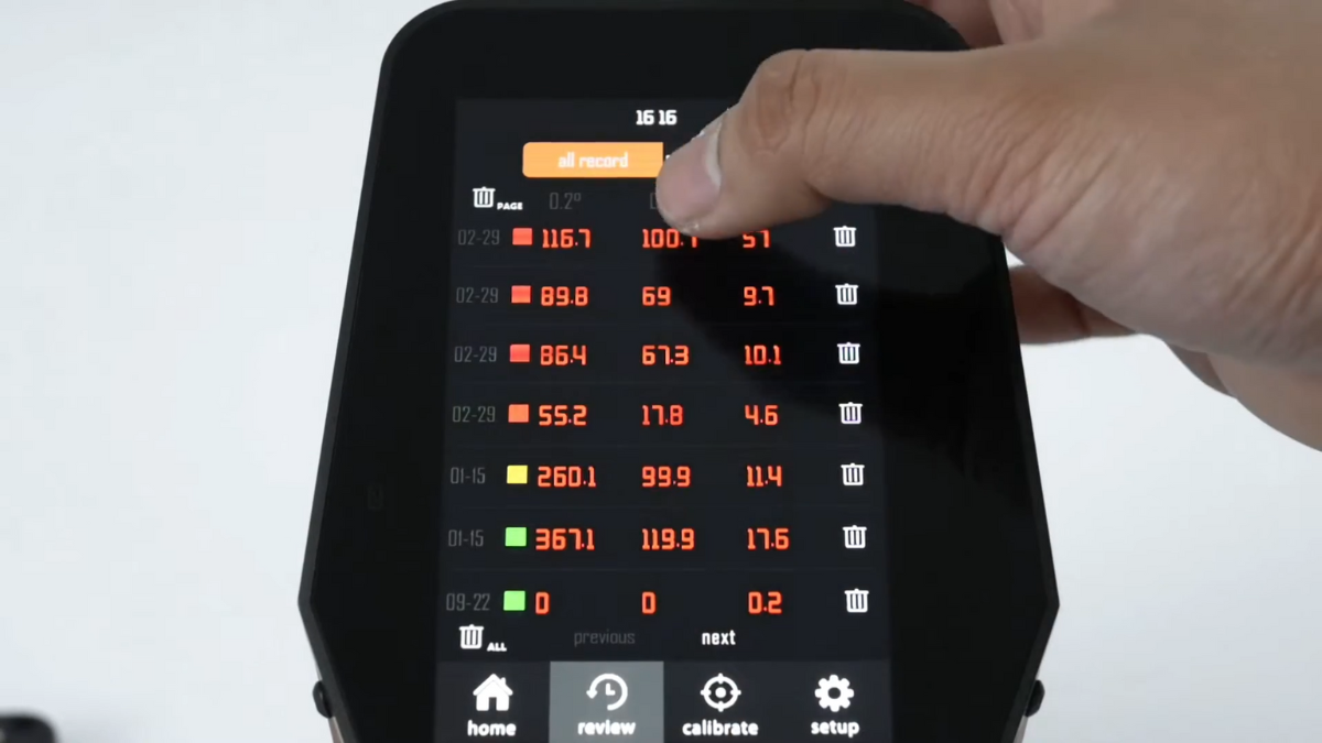 TBTTSR-1M measurement performance