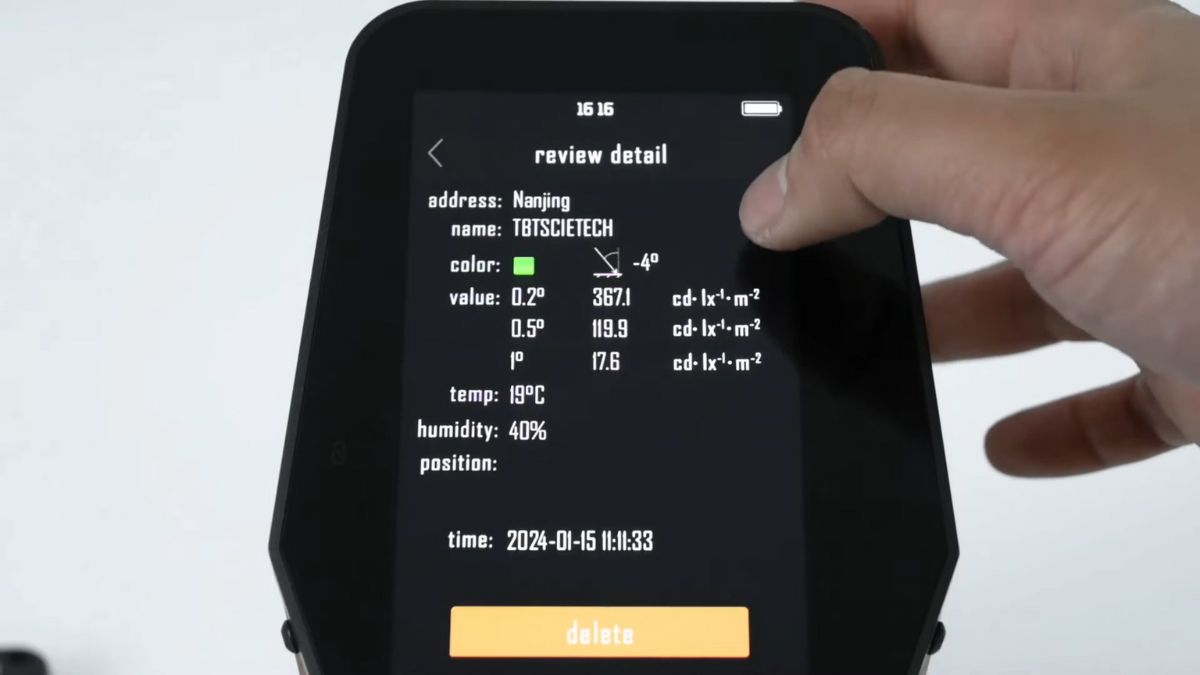 TBTTSR-1M observation and illumination angles