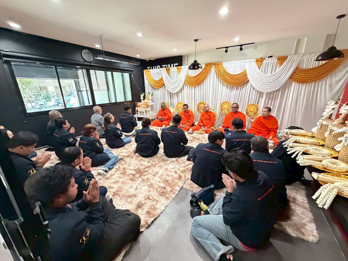 Sprinkling holy water