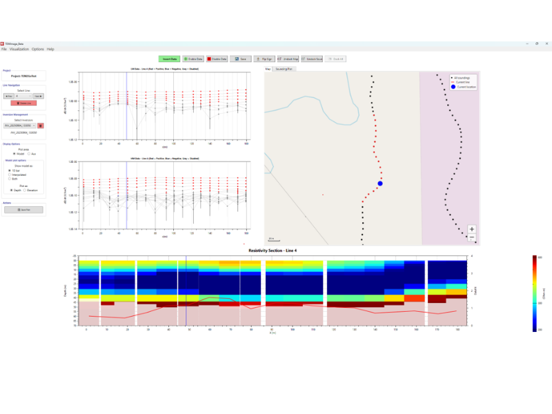 GroundTEM Trek data acquisition and control interface
