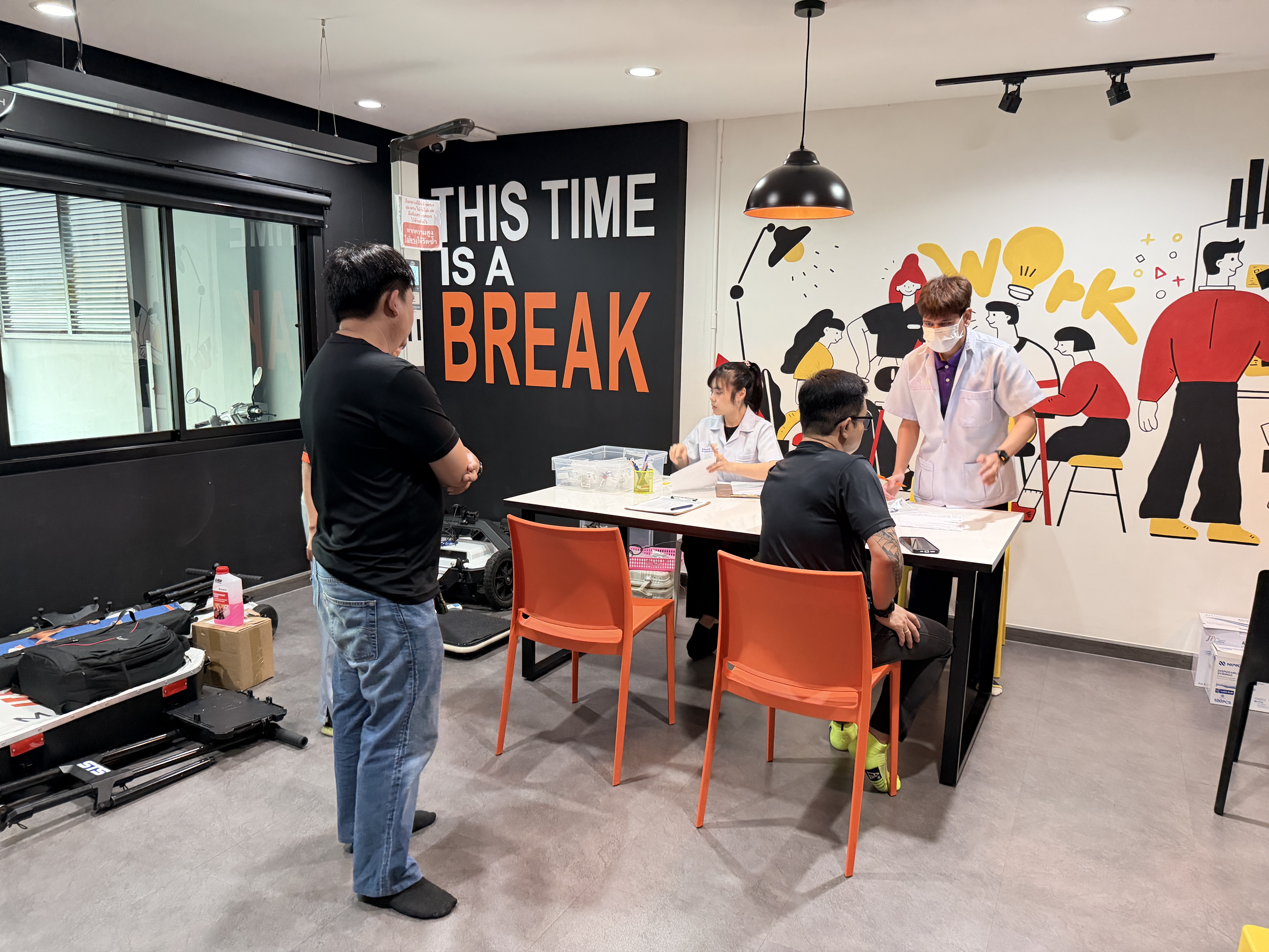 ภาพบรรยากาศการลงทะเบียน