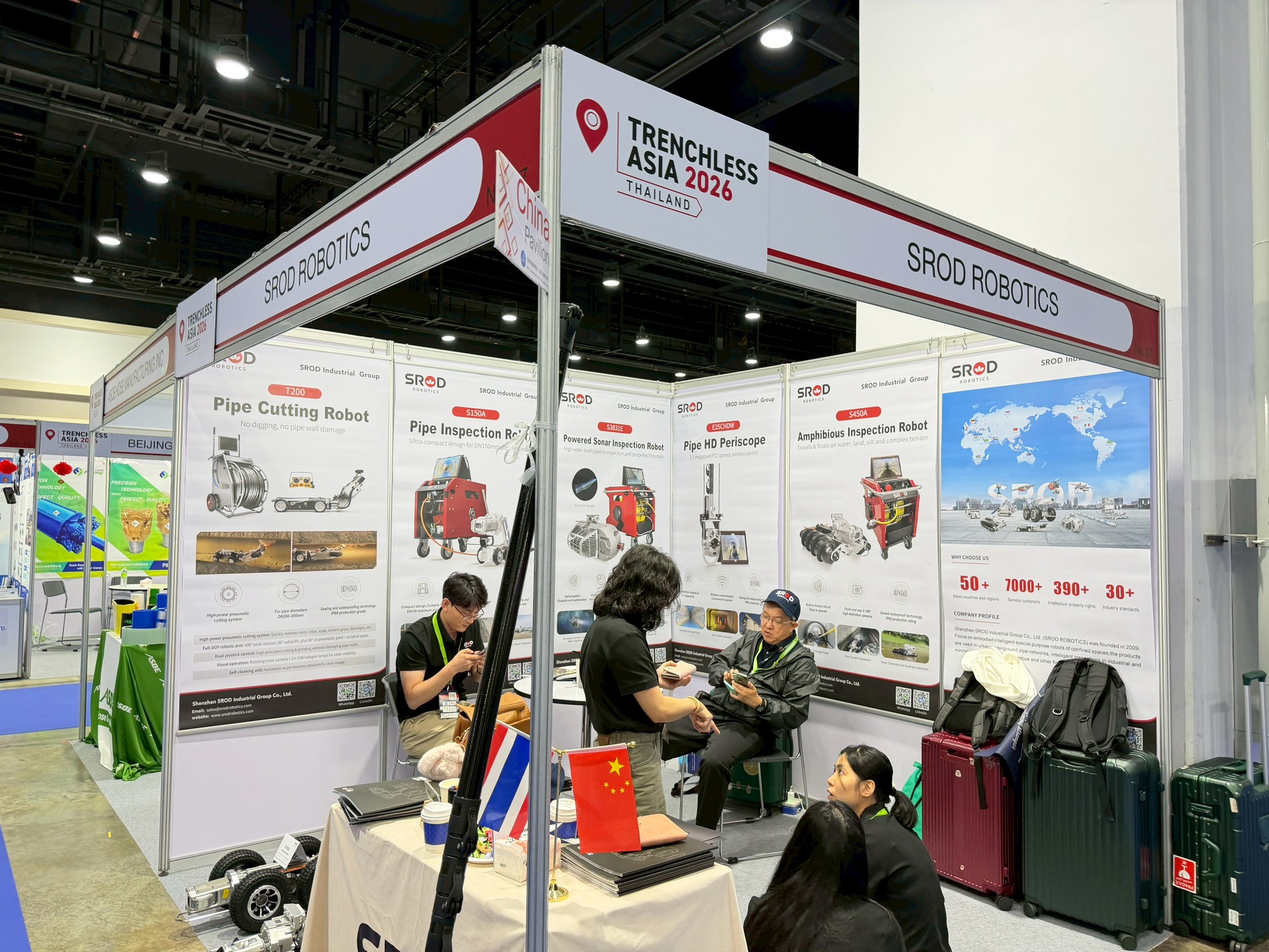 ทีม ATE เยี่ยมชมบูธจัดแสดงสินค้าในงาน Trenchless Asia 2026